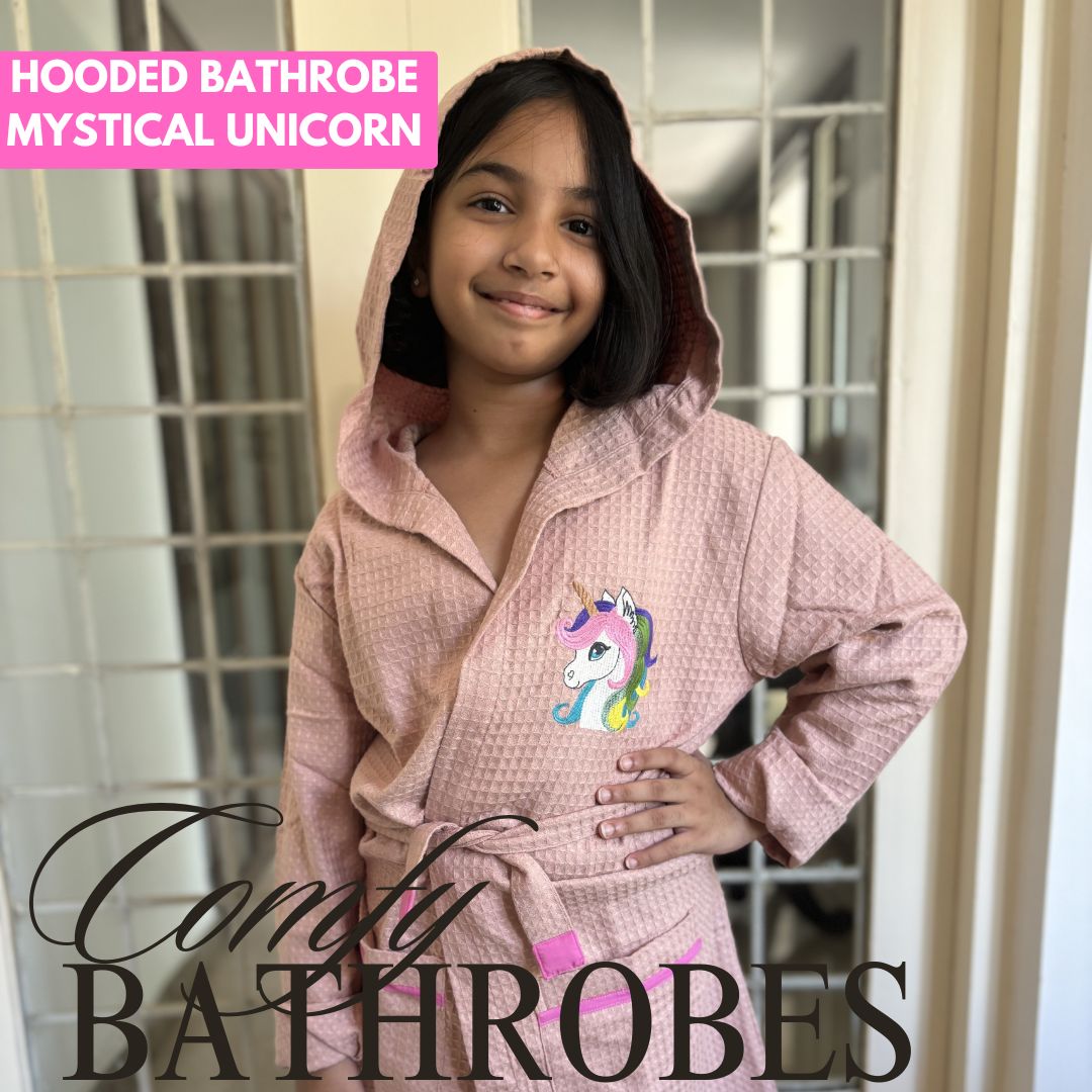 Pink Waffle Unicorn Bathrobe