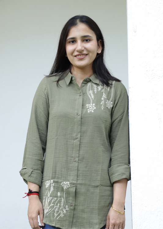 Olive Blossom Tunics for Women