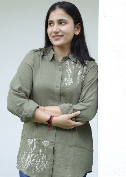 Olive Blossom Tunics for Women
