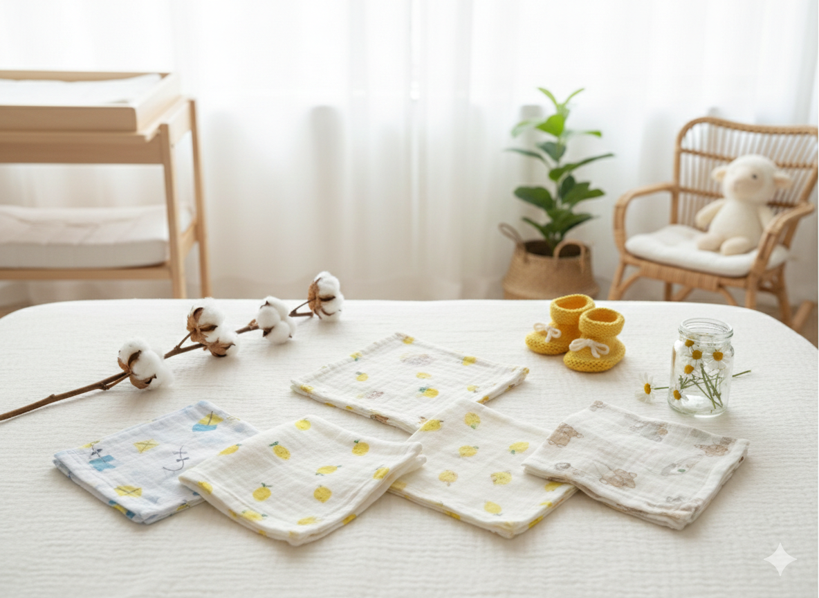 Baby Napkins set of 3