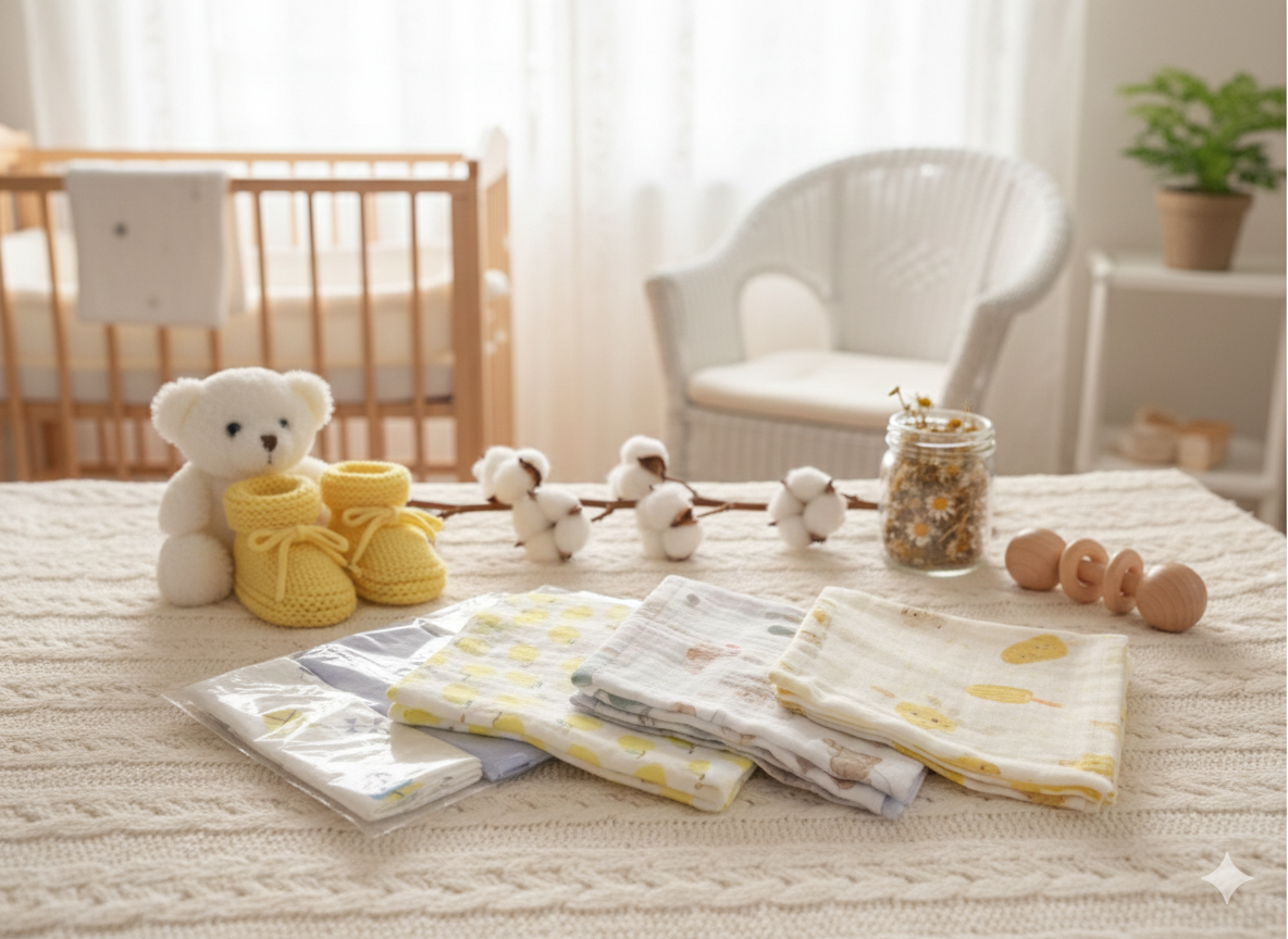 Baby Napkins set of 3