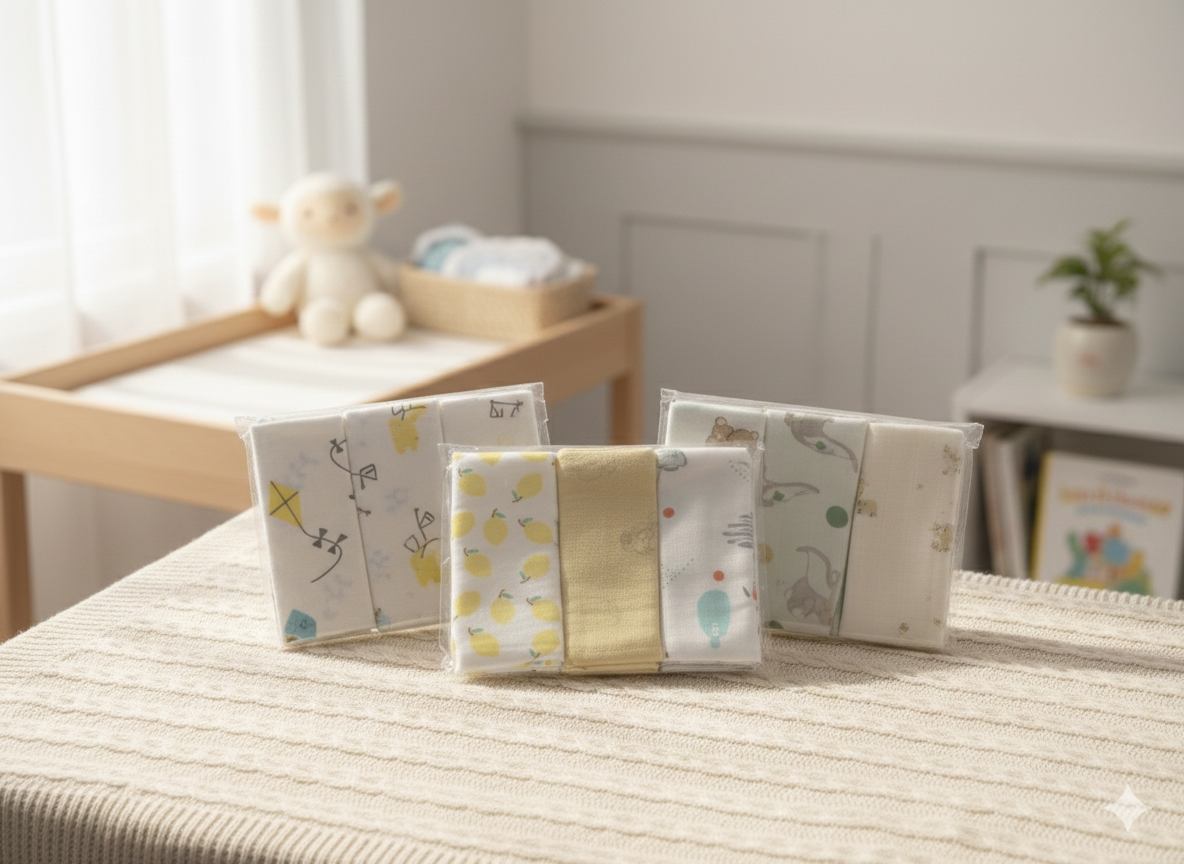 Baby Napkins set of 3