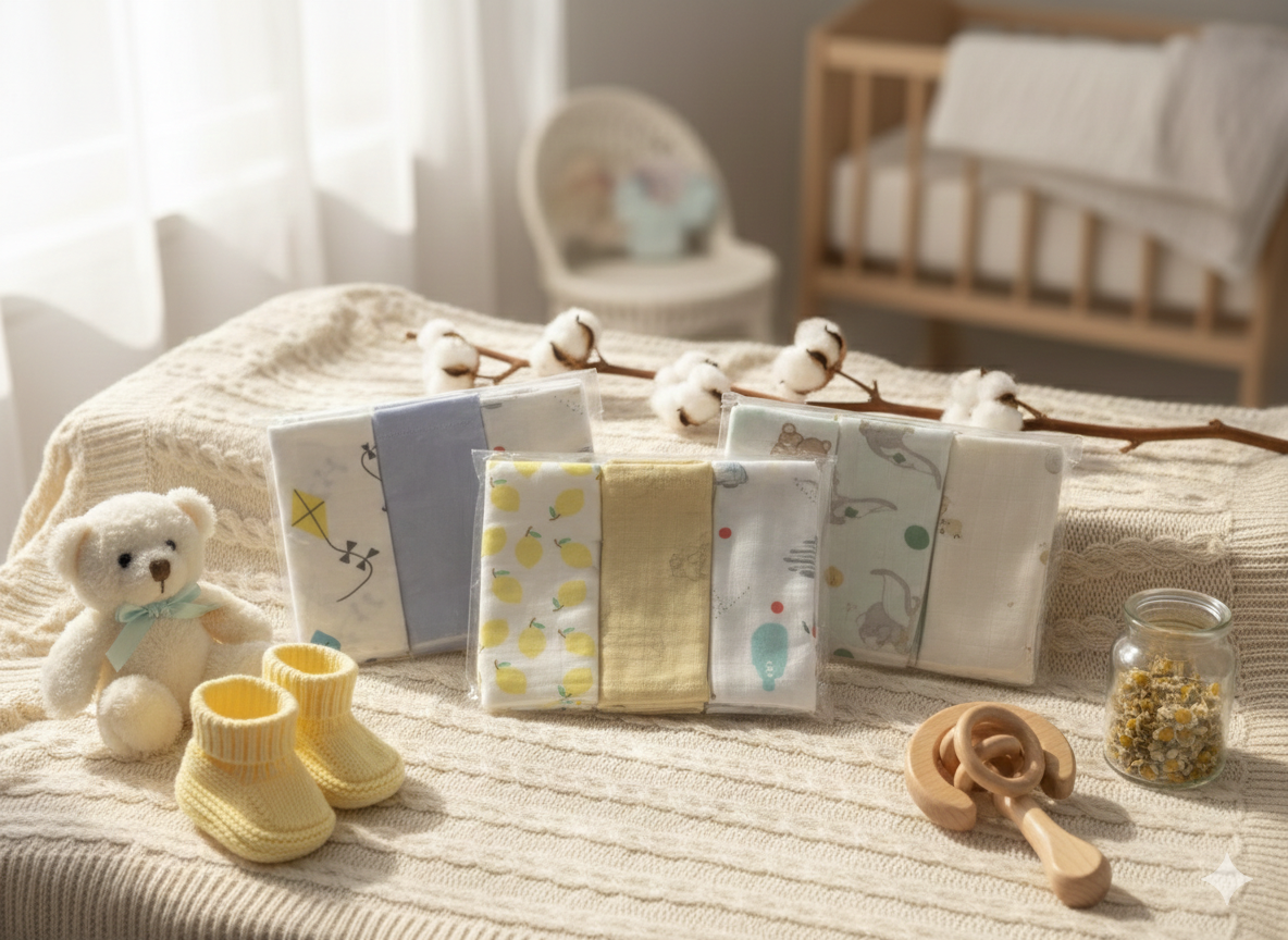 Baby Napkins set of 3