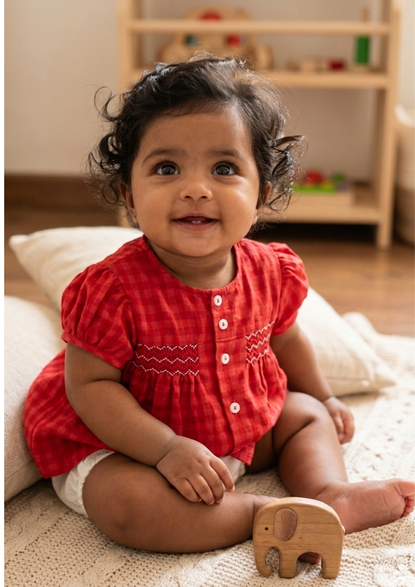 Poppy Smock baby set