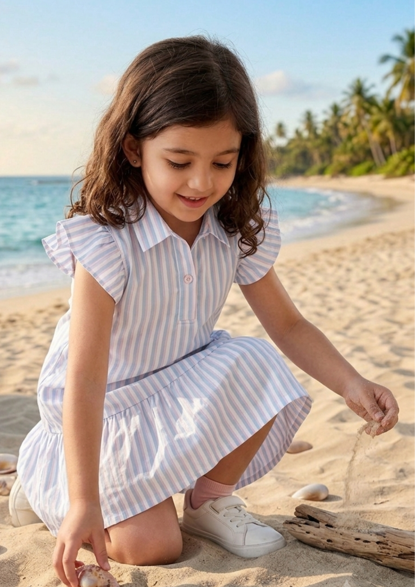 Seashell Stripe Dress