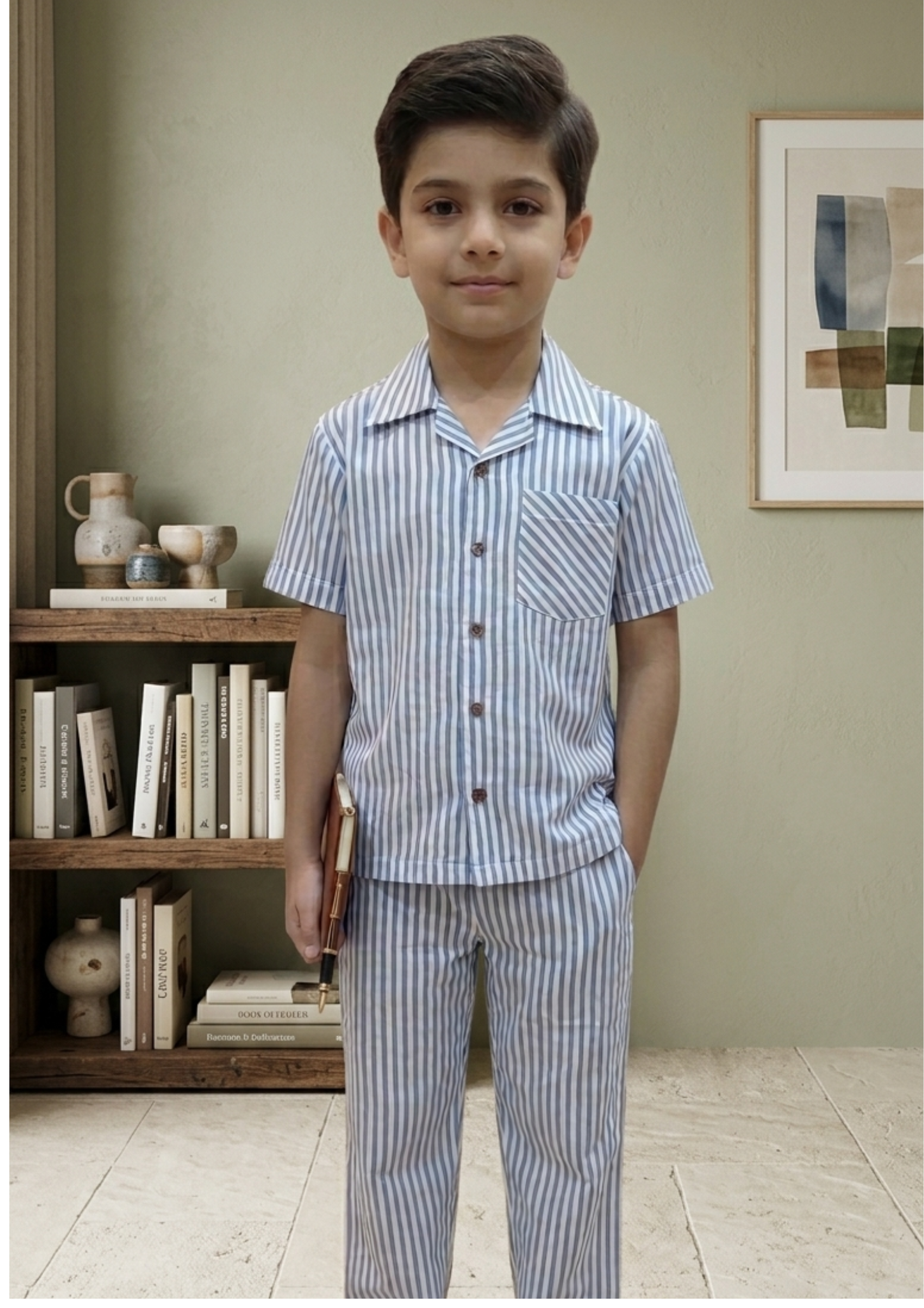 Sailor Stripe smart pyjama set