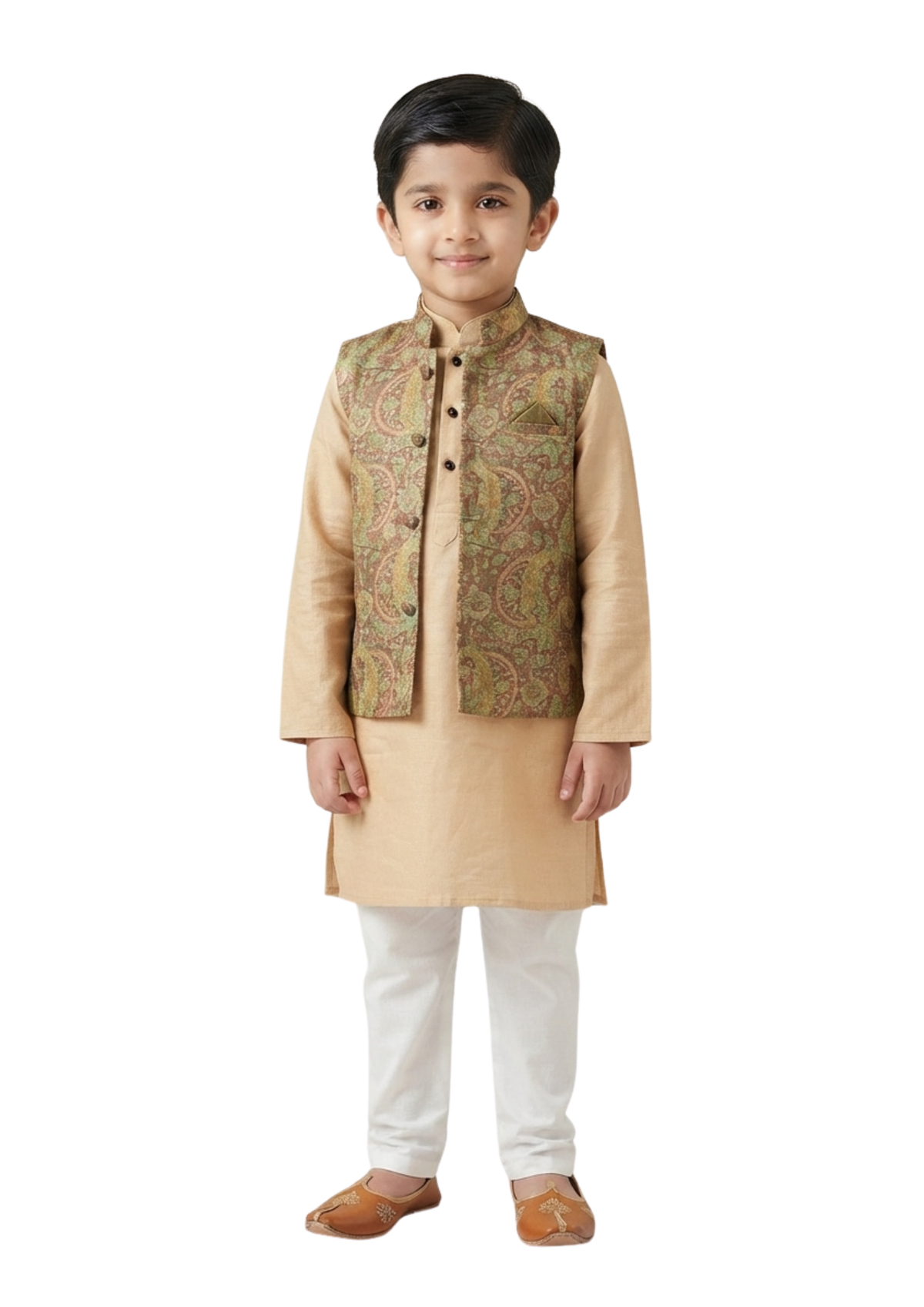 Anvay Kurti with Nehru coat set