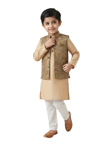 Anvay Kurti with Nehru coat set