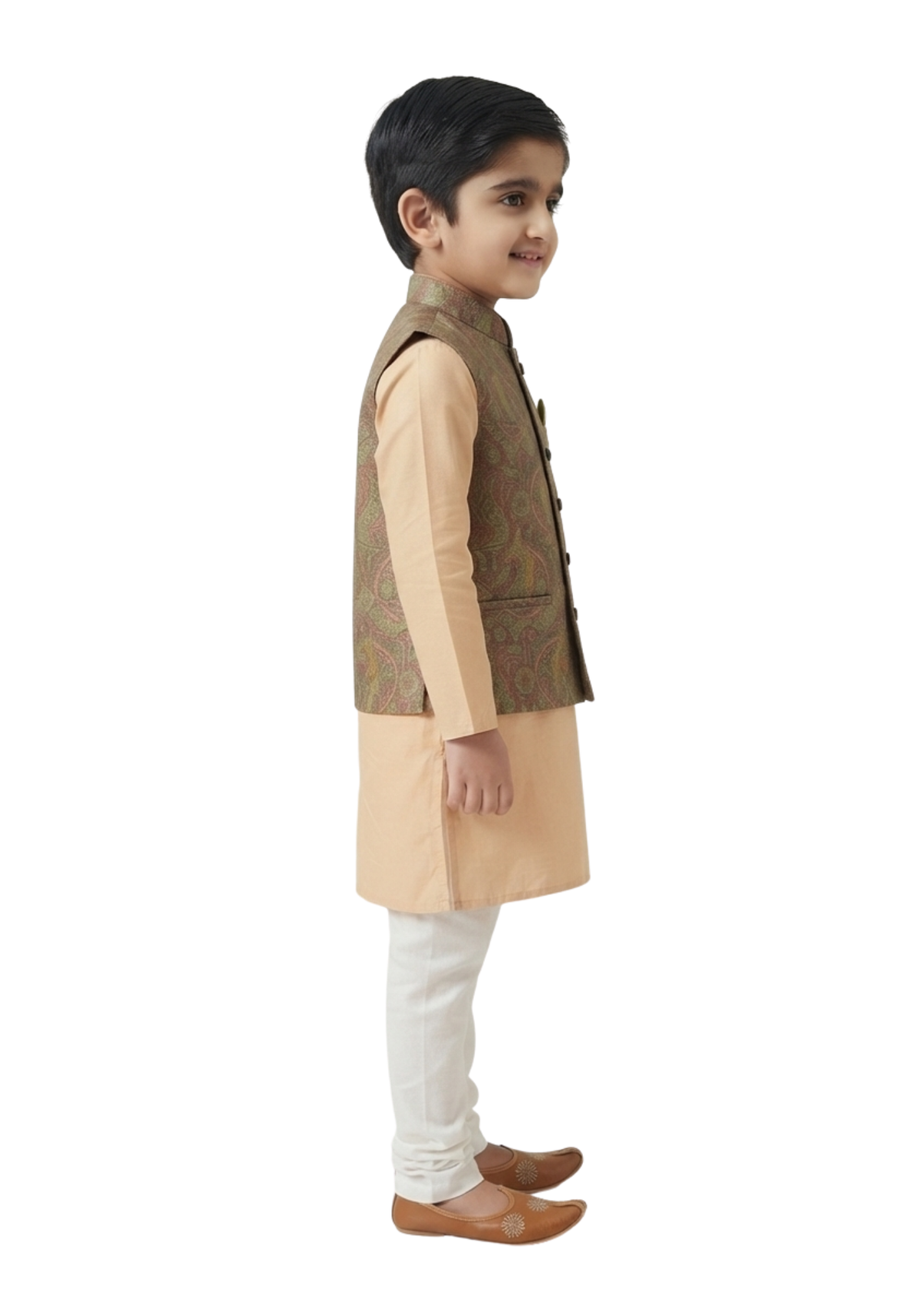 Anvay Kurti with Nehru coat set