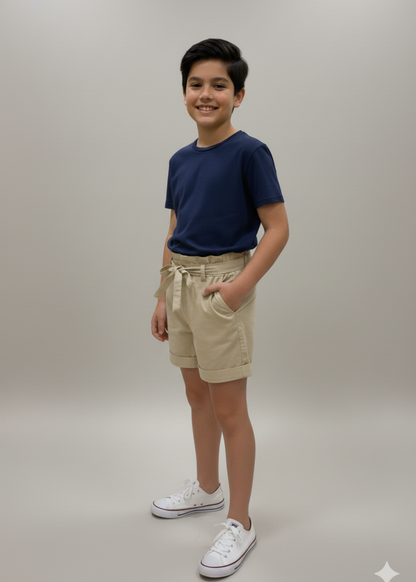 Beige Shorts