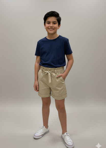 Beige Shorts