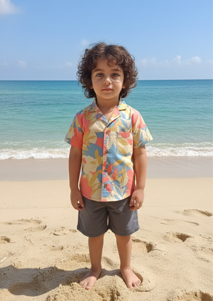 Sunset Petal Resortwear Shirt