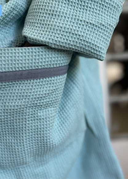 Blue Waffle Owl Bathrobe