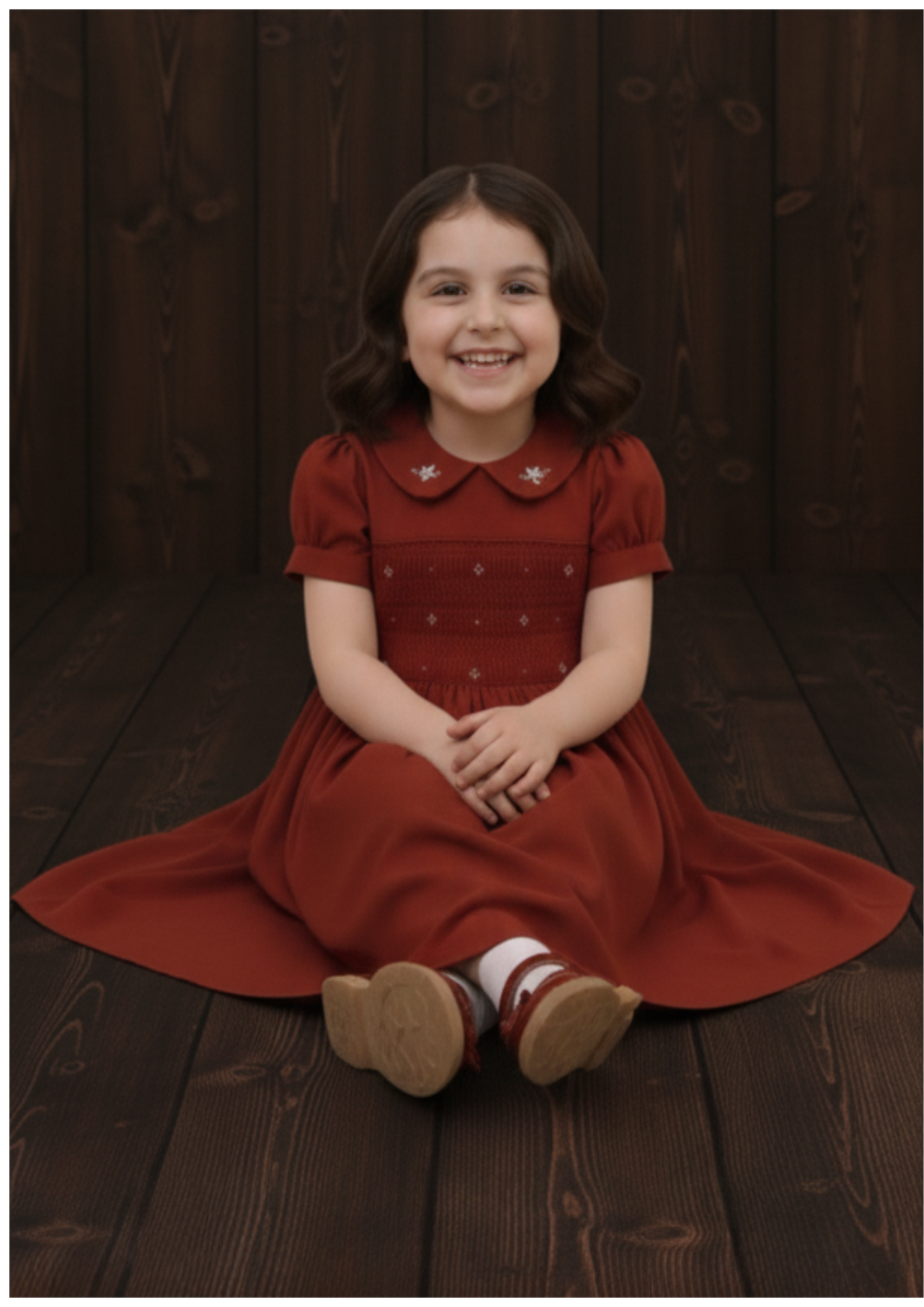 RUBY BLOSSOM SMOCKED FROCK