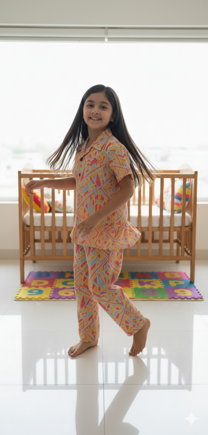 Moroccan Tiles Smart Pyjama Set